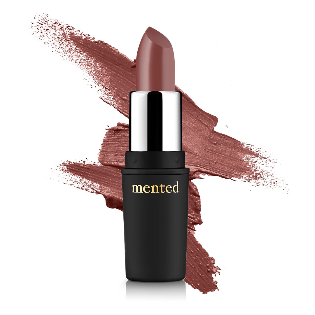 Mented Cosmetics Nude Lipstick for Women, Semi-Matte Long-Lasting Lip Stick, Moisturizing Vegan, Paraben & Cruelty-Free, Enhances All Complexions, Perfect for Everyday Makeup, Mented No. 5