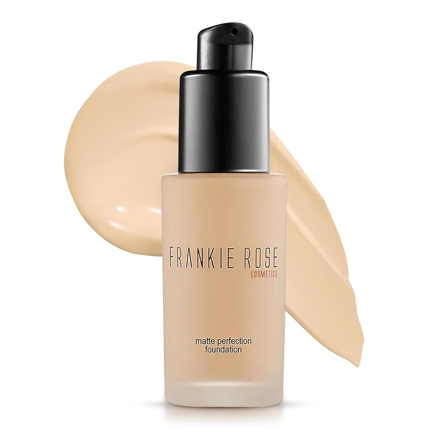 Frankie Rose Cosmetics Matte Perfection Foundation Makeup – Long-Lasting, Hydrating Foundation for Semi-Matte Finish - Foundation Full Coverage for All Skin Types - (China Silk) 1.0 US fl oz / 30 ml