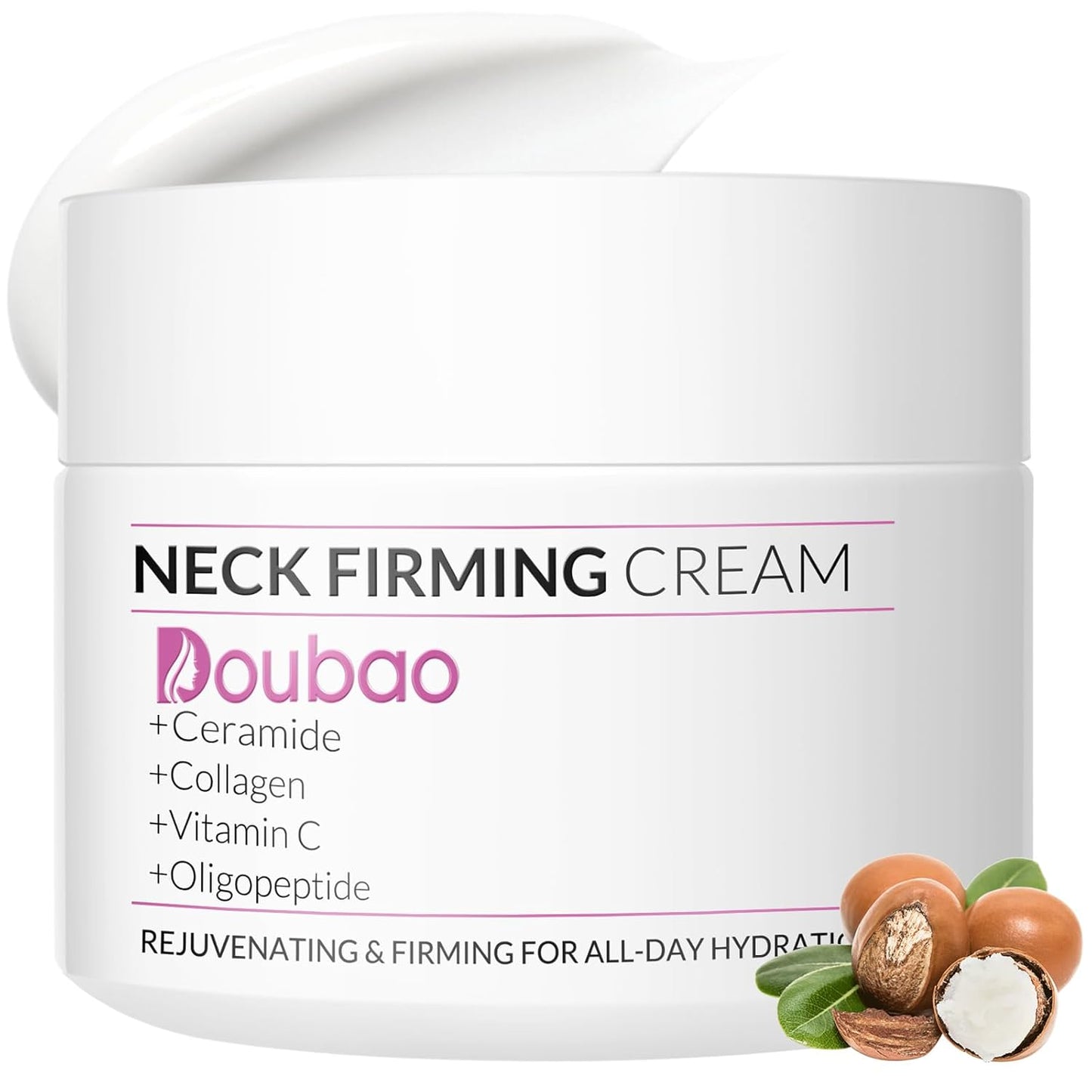 Neck Firming Creams for Tightening and Firming, Moisturizer Face Cream with Collagen, Hyaluronic Acid, Day & Night Anti-Aging Skin Tightening Cream for Neck, Décolleté & Face – 1.7Fl Oz