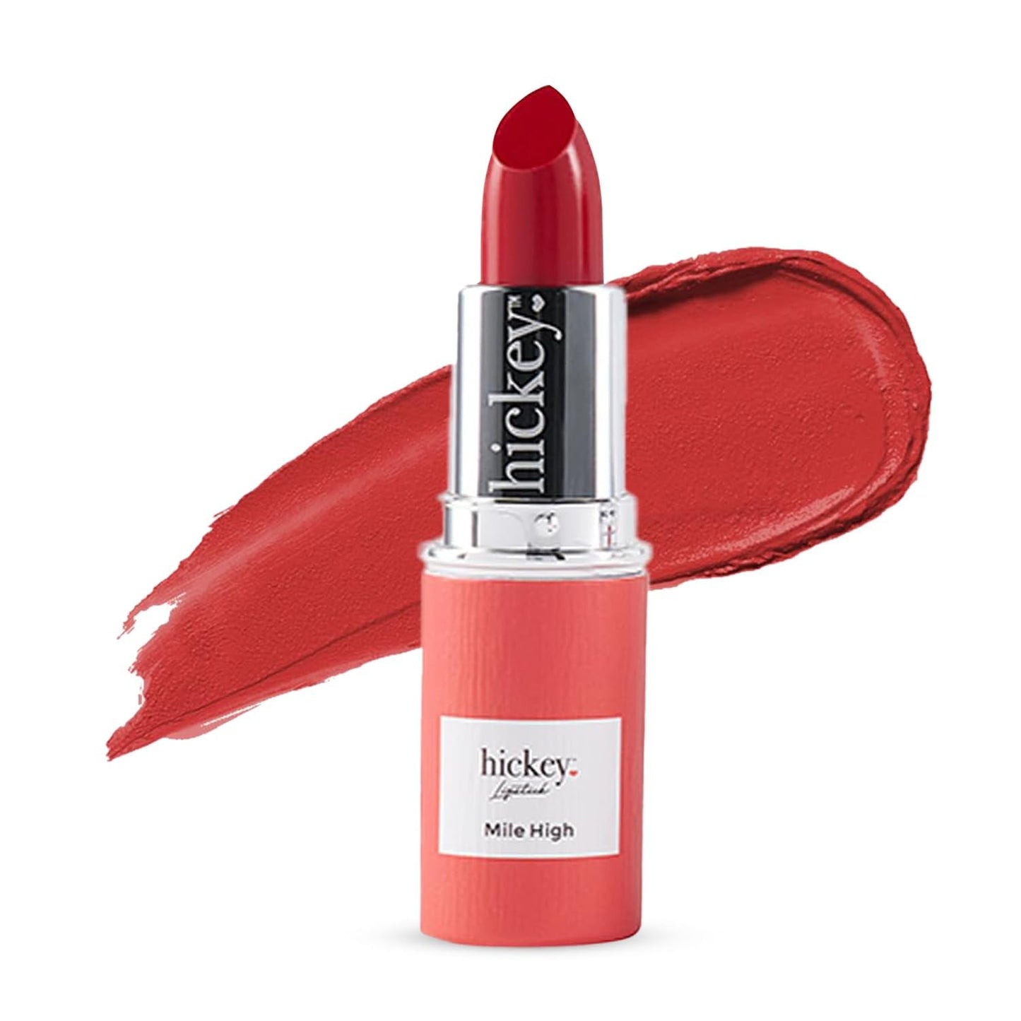 Hickey Lipstick Mile High Organic Perfect Red Lipstick Refill - Long Lasting Lipstick for Women - Hydrating & Moisturizing Shade, Best Lip Color for Women, Gluten-Free & Vegan with Highly Pigmented