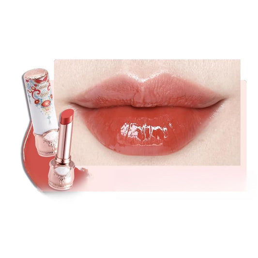 Flower Knows Butterfly Cloud Collar Glossy Lipstick,Hydrating Solid Lip Gloss,Moisturizing Red Tinted Lip Balm,Long Lasting Lip Gloss in Balm for Girls&Women,Vegan & Cruelty-Free(C08 Sunset Clouds)