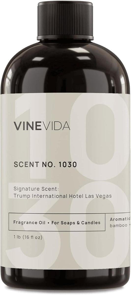 VINEVIDA Scent NO. 1030 Fragrance Oil for Cold Air Diffusers - 16oz (1lb) - Inspired by: Trump International Hotel Las Vegas Hotel Fragrance Diffuser Oil - Hotel Scents for Home - Diffuser Oil