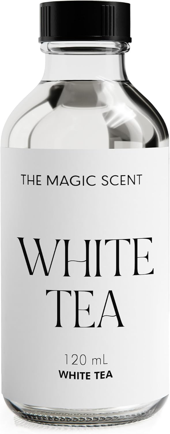 The Magic Scent White Tea Diffuser Oil - Hotel & Home Luxury Scents - Diffuser Oil Scents for Home Designed for Use in All Diffusers - 4 fl oz, 120 mL