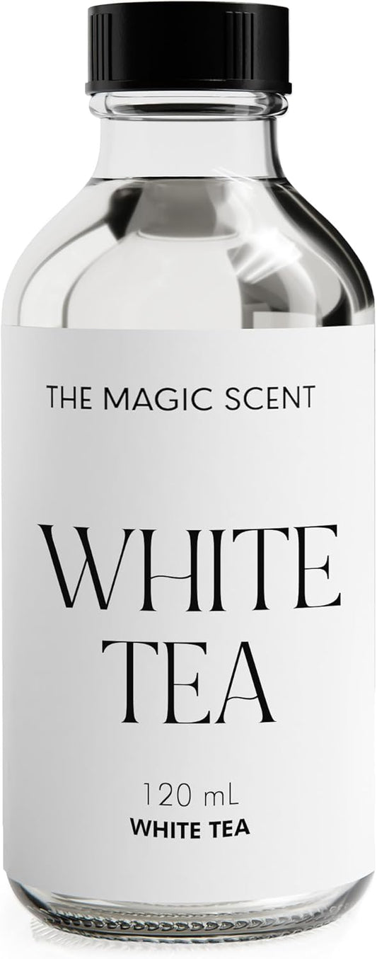 The Magic Scent White Tea Diffuser Oil - Hotel & Home Luxury Scents - Diffuser Oil Scents for Home Designed for Use in All Diffusers - 4 fl oz, 120 mL
