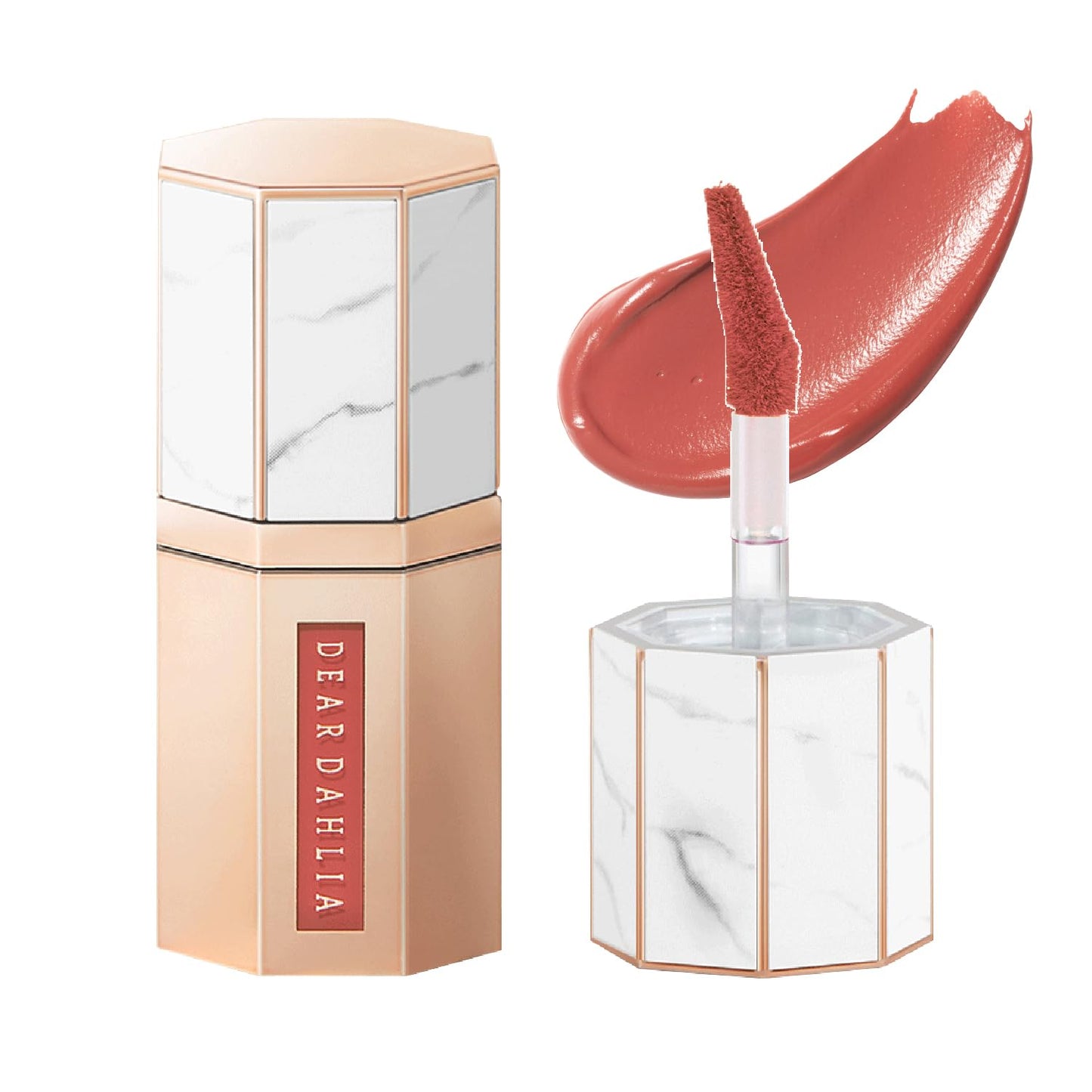DEARDAHLIA Paradise Dream Velvet Lip Mousse (Teddy) - Vegan Soft-Matte Lip Tint with Lightweight, Buildable, Long-Lasting Color, Whipped Mousse Texture. Cruelty-Free. 0.21 Fl oz