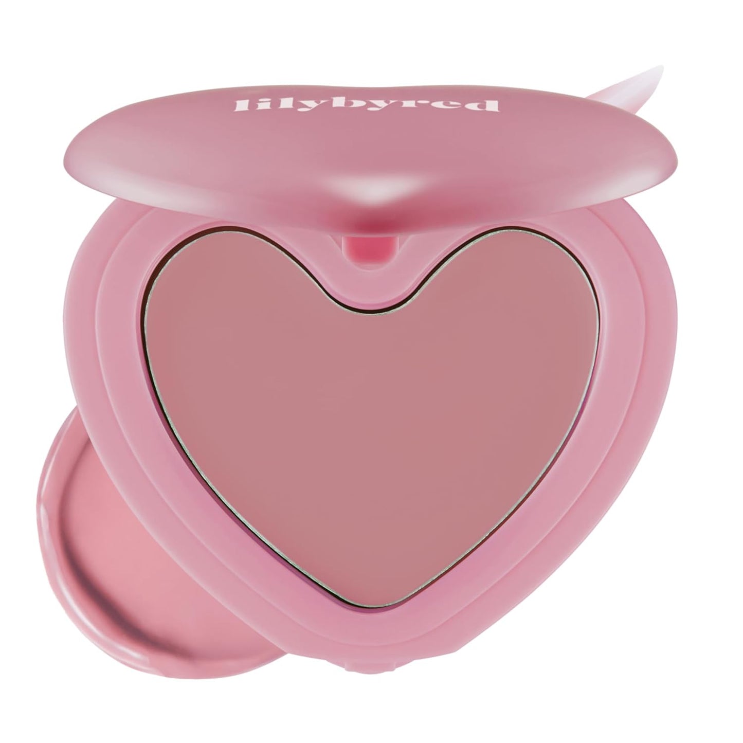 lilybyred Luv Beam Cheek Balm | Heart-Shaped Korean Cream Blush, Semi-Matte Finish, Long-Lasting, Blendable & Buildable, Soft Creamy Texture, Lightweight, Natural Flush, 0.12 oz. (10 Grape Pink)