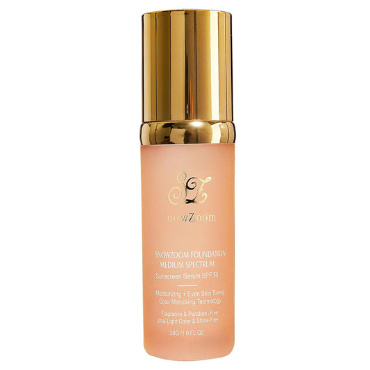 Bio Forever 4-in-1 Color Changing Foundation, SPF 50+, Medium/Light, Anti-Aging Concealer with Sun Protection, 1.2Fl Oz (Light-Gold, 1.2 fl.oz)