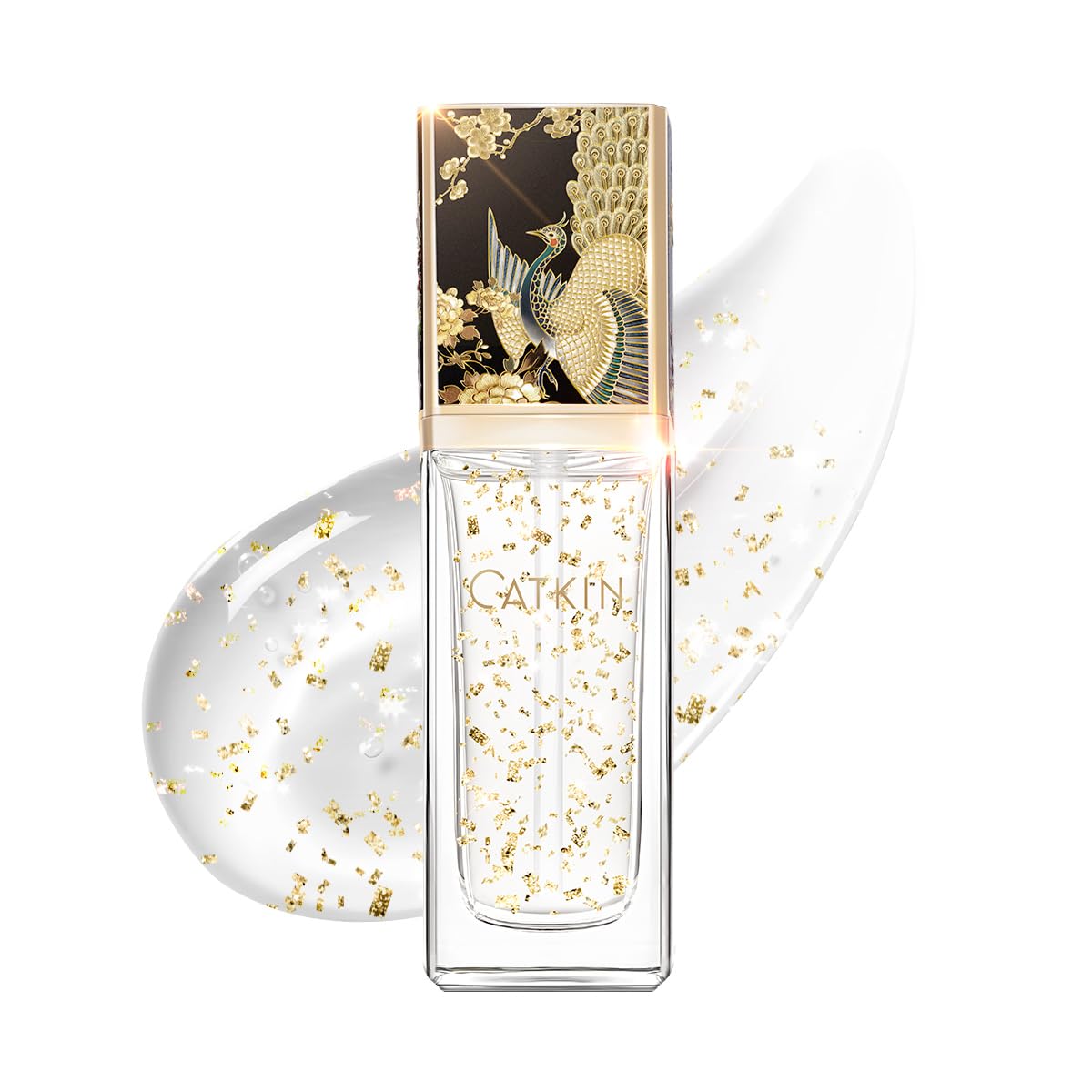 CATKIN Face Makeup Primer Base Ultra Hydrating Essense Natural Glow Finish for Dry Skin Blur Pores Infused with Black Truffle Serum & Hyaluronic acid Translucent Oil Free Formula