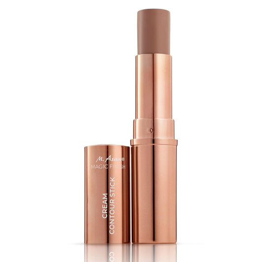 M. Asam MAGIC FINISH Cream Contour Stick light medium (0.28 Oz)- creamy contour stick for a defined face shape, creates optical shadows, bronzer stick with moisturizing hyaluronic acid, vegan