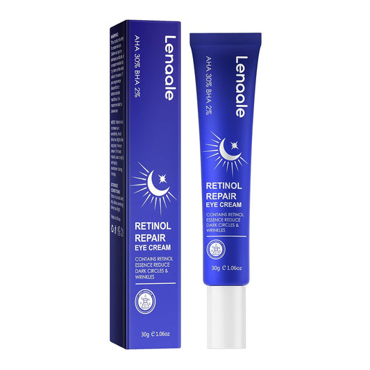 Retinol Eye Cream, Hydrating Under Eye Care Daily Wrinkle Cream, Infused with AHA30% to Smooth and Hydrate Skin, Eye Crea for Dark Circles Treatments