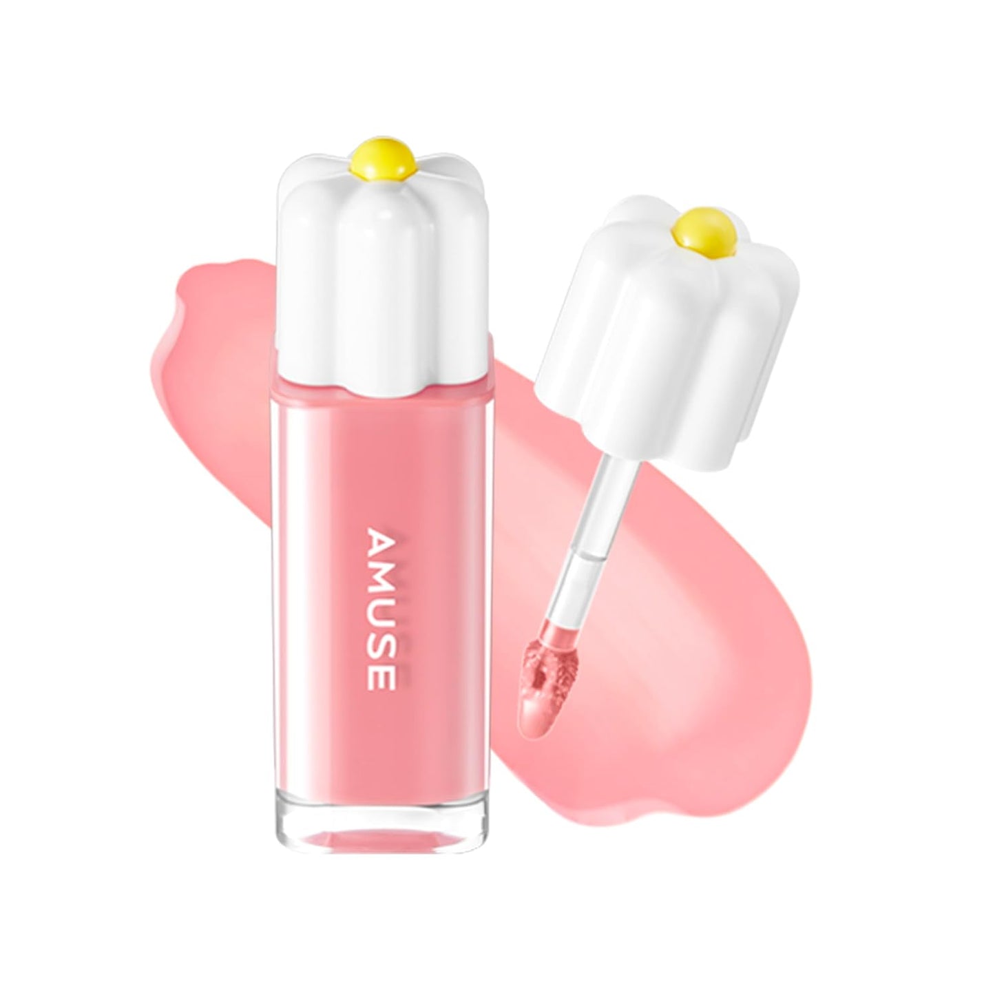 Amuse SEOUL Daisy Flower Dew Tint 13 DEW BOKSOONGA | 35% High-moisture Water Tint, Long-lasting, Vitamin E Acetate, Moisturizing, No Peel Off, Lip Treatment, Non Sticky, Korean Lip Tint for Dry Lips