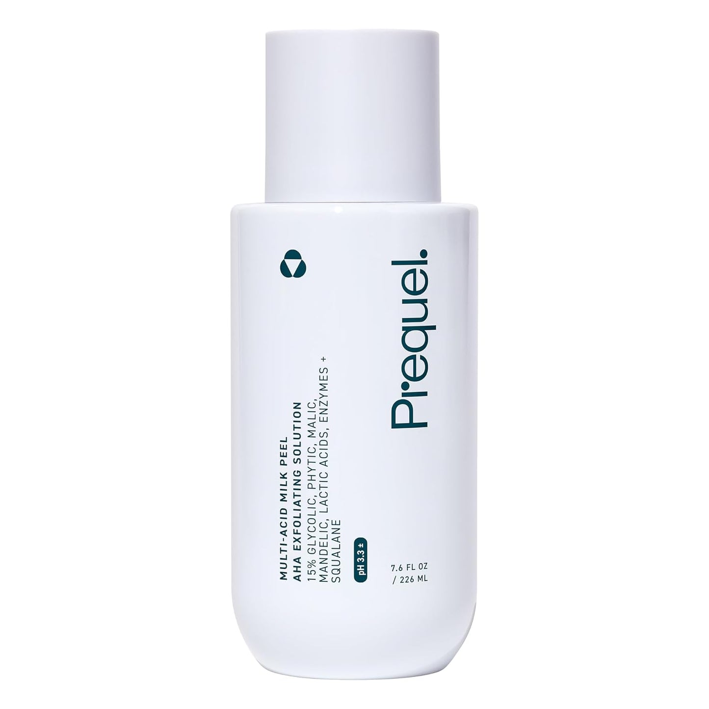 Prequel Skin Multi-Acid Milk Peel, Professional Exfoliating Solution. 15% Glycolic Acid Face Peel with Lactic Acid and Enzymes. Hydrating Chemical Exfoliant. Clinical Strength Formula, 7.6oz Bottle.