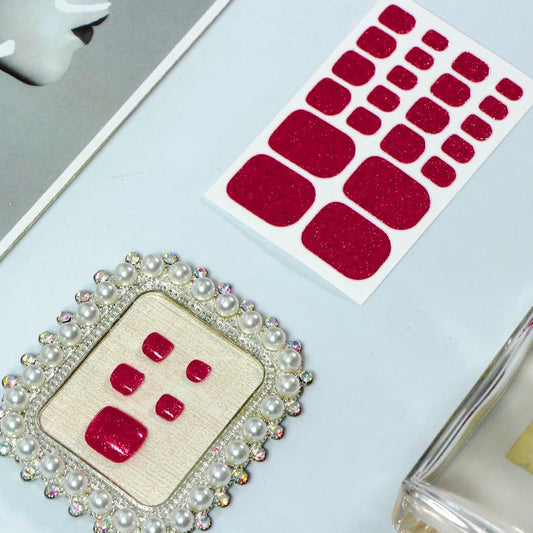 KCLEE Semi cured gel nail strips,Toenail Strips, work with different clothing, Careful production,Exquisite design and Long Lasting (ZXJ-032)