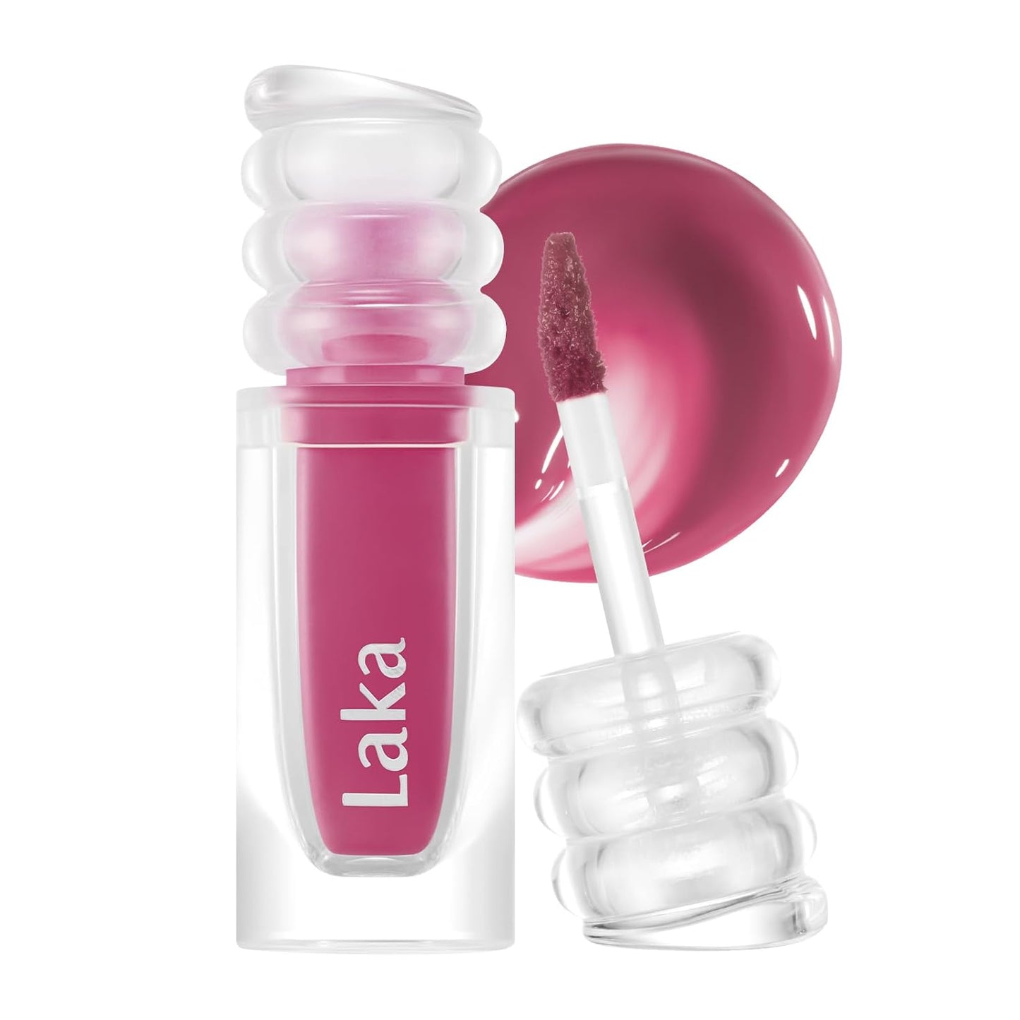 Laka Maxi Glayer Tint 3.8g/0.13oz., Glass Layer of Gloss, Ultra Glow & Vivid Layerable Pigments, High Shine Lip Oil, K-Beauty (#614 Lady)
