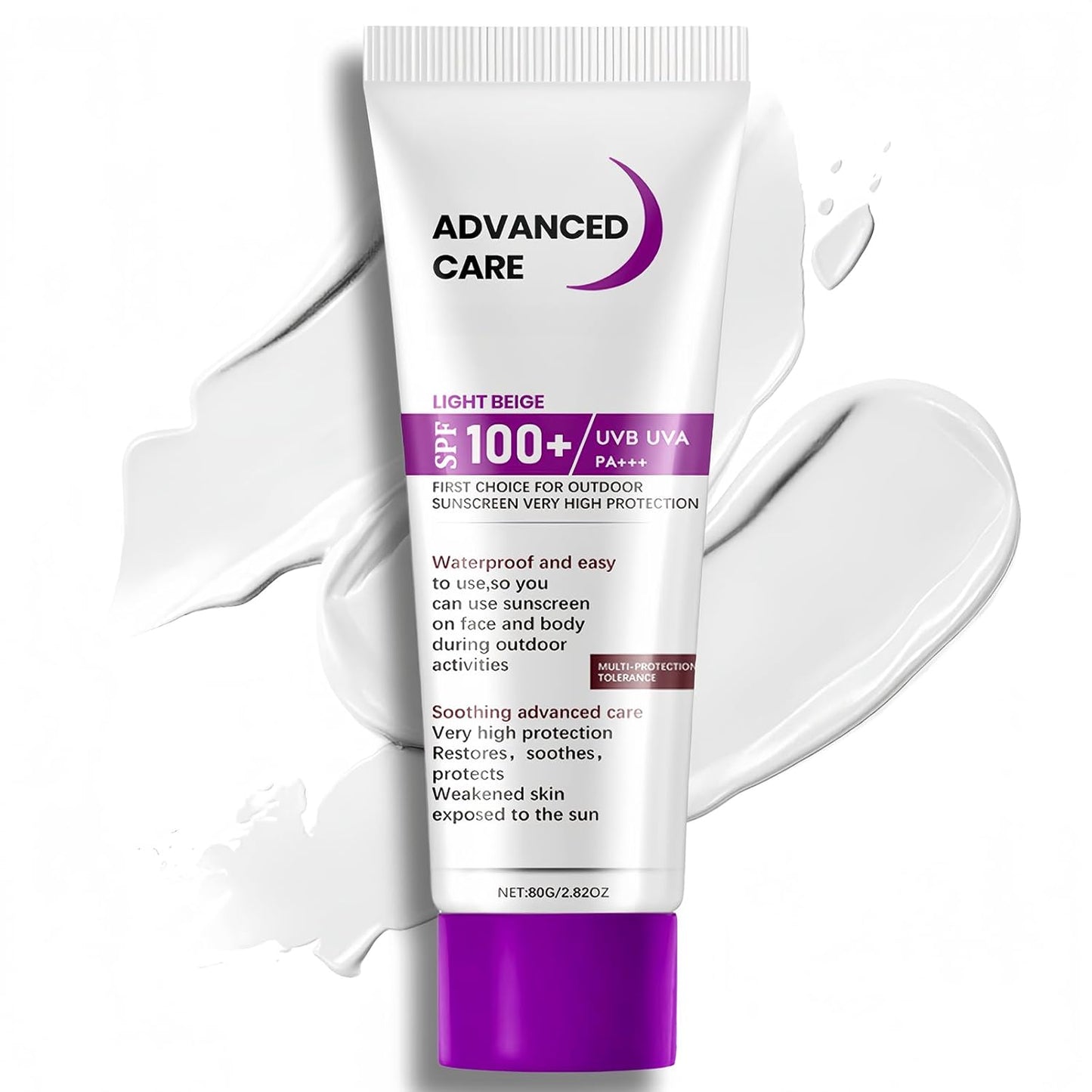 100 SPF Sunscreen for Face & Body - 1Pc Outdoor Sun Screen 100 SPF - Sport Sun Screen Protector for Women & Men, 80G