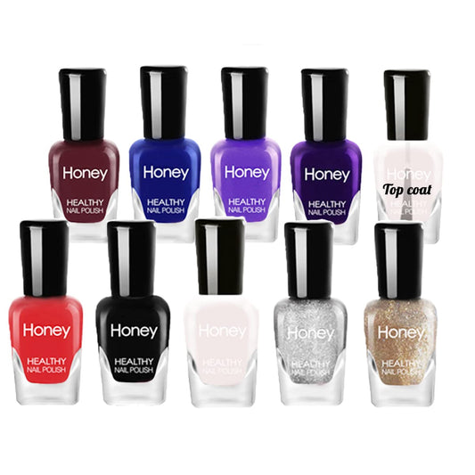 Non Toxic Nail Polish Set, Easy Peel Off and Fast Dry Nail Polish Set for Pack, Eco Friendly and Organic Water Based Nail Polish for Women, Girls,Teens(10 Bottles)