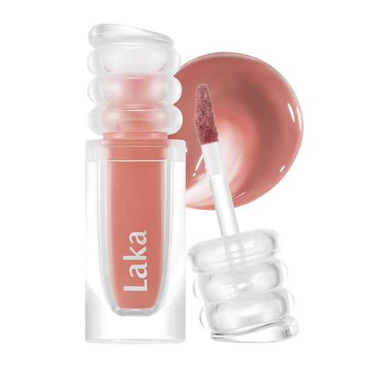 Laka Maxi Glayer Tint 3.8g/0.13oz., Glass Layer of Gloss, Ultra Glow & Vivid Layerable Pigments, High Shine Lip Oil, K-Beauty (#606 Meaning)