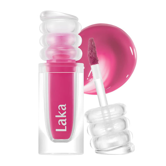 Laka Maxi Glayer Tint 3.8g/0.13oz., Glass Layer of Gloss, Ultra Glow & Vivid Layerable Pigments, High Shine Lip Oil, K-Beauty (#610 Dash)