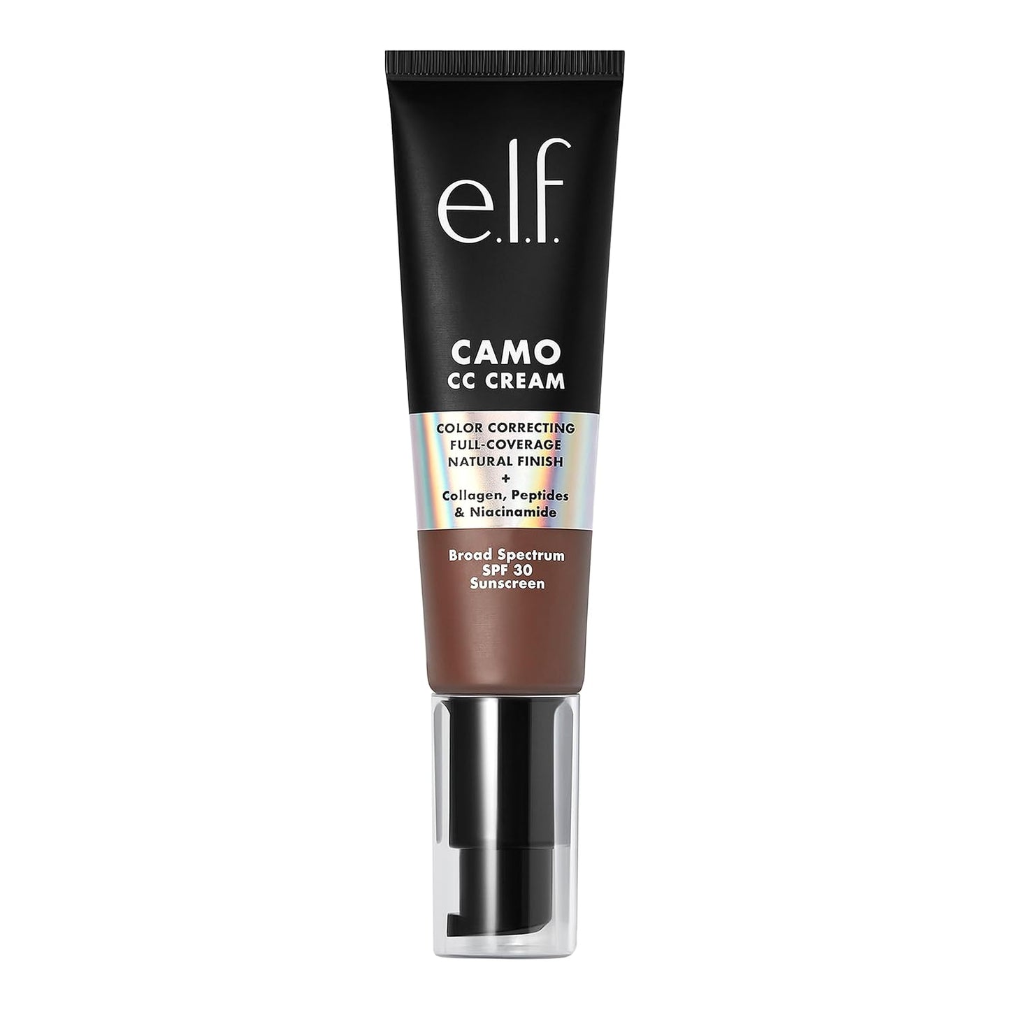 e.l.f. Camo CC Cream, SPF 30 Color-Correcting Medium-To-Full Coverage Face Foundation, Delivers An Airbrushed Finish, Vegan & Cruelty-Free, Rich 620 W