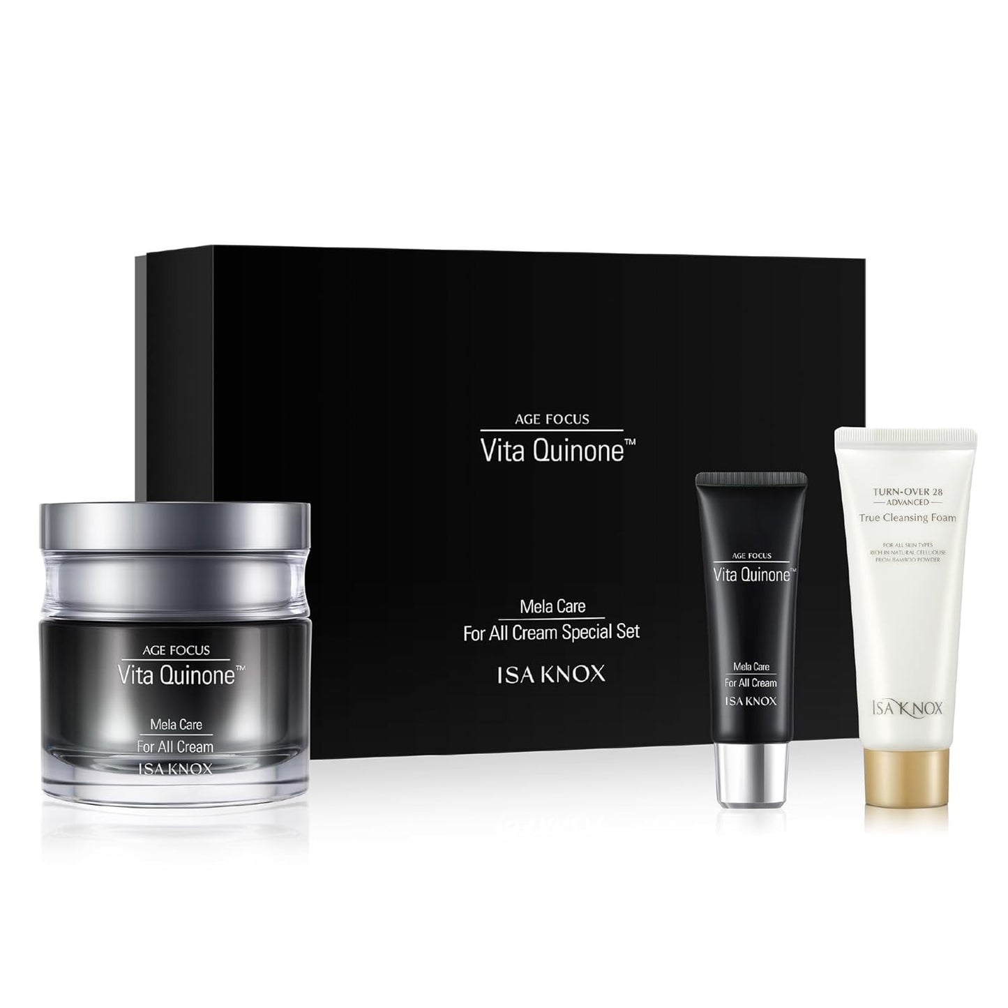 ISA KNOX Age Focus Mela Care Cream Set (3.7fl oz) - Dark Spot Moisturizer by LG Beauty. Niacinamide, Collagen, Vitamin B12, Vitamin C Derivatives.