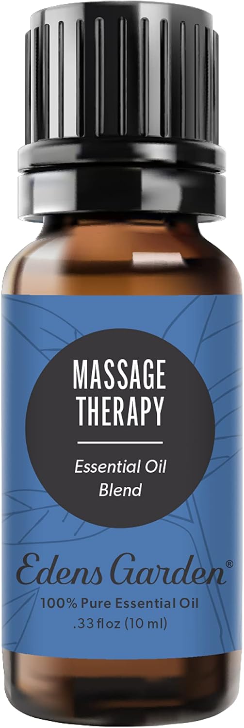 Edens Garden Massage Therapy Essential Oil Blend- 100% Pure Premium Grade, Undiluted, Natural, Therapeutic, Aromatherapy, The Best for Diffusing, Skin, Humidifiers, Face 10 ml (.33 fl oz)