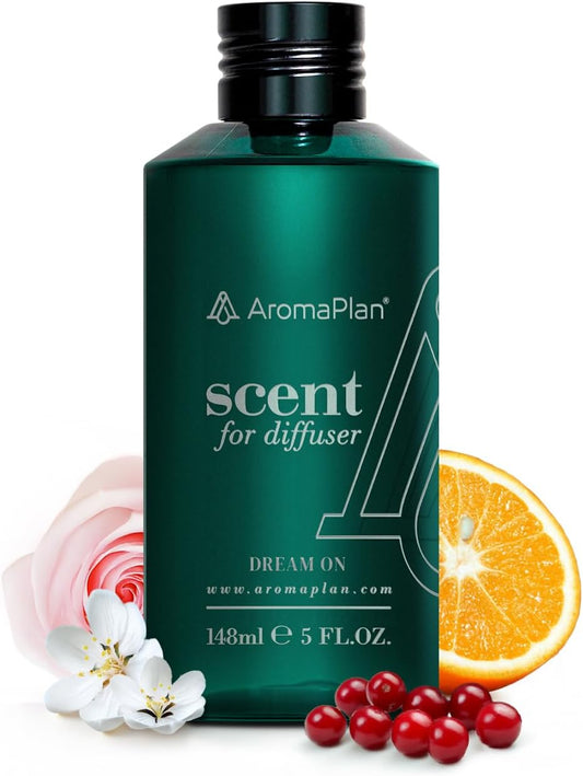 AromaPlan Hotel Scents Dream On 5 Fl Oz (148ml), Home Luxury Aroma & Hotel Fragrance Diffuser Oil- Hotel Diffuser Oil for Aromatherapy- USA Made, Bigger Bottle, Bolder Aroma & Longer Lasting