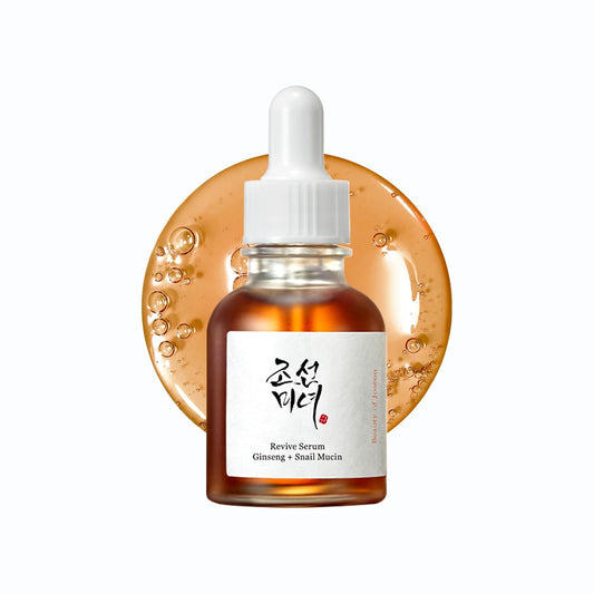 Beauty of Joseon Revive Snail Mucin Ginseng Serum Hydrating Peptide Facial Moisturizer Dark Spot Acne Scar Remover for Sensitive Face. Korean Skin Care for Men and Women, 30ml, 1fl. oz