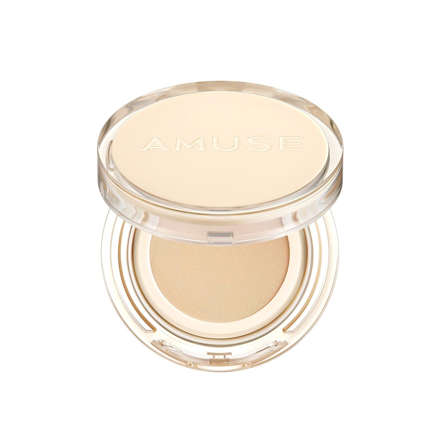AMUSE SEOUL Dew Jelly Vegan Cushion Foundation | dewy, glow, long-lasting, double coverage, clean beauty, lightweight, natural look, foundation for sensitive skin, hydrating cushion (1.5 CLEAR)