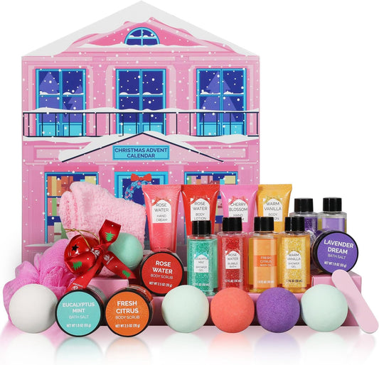 Spa Luxetique Advent Calendar 2025-24 Days Spa Gifts for Women, Skin Care Sets, Christmas Gifts for Mom, Sister, Friend