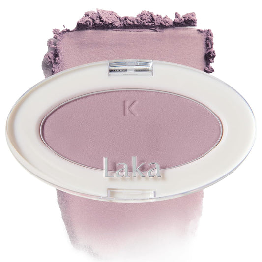 Laka Love Silk Blush, Radiant Powder Blush, Silky, Buildable Color with a Natural Glow, Long Lasting, Moisturizing Formula for a Fresh, Flushed Look, K-Beauty (#708 Poem)