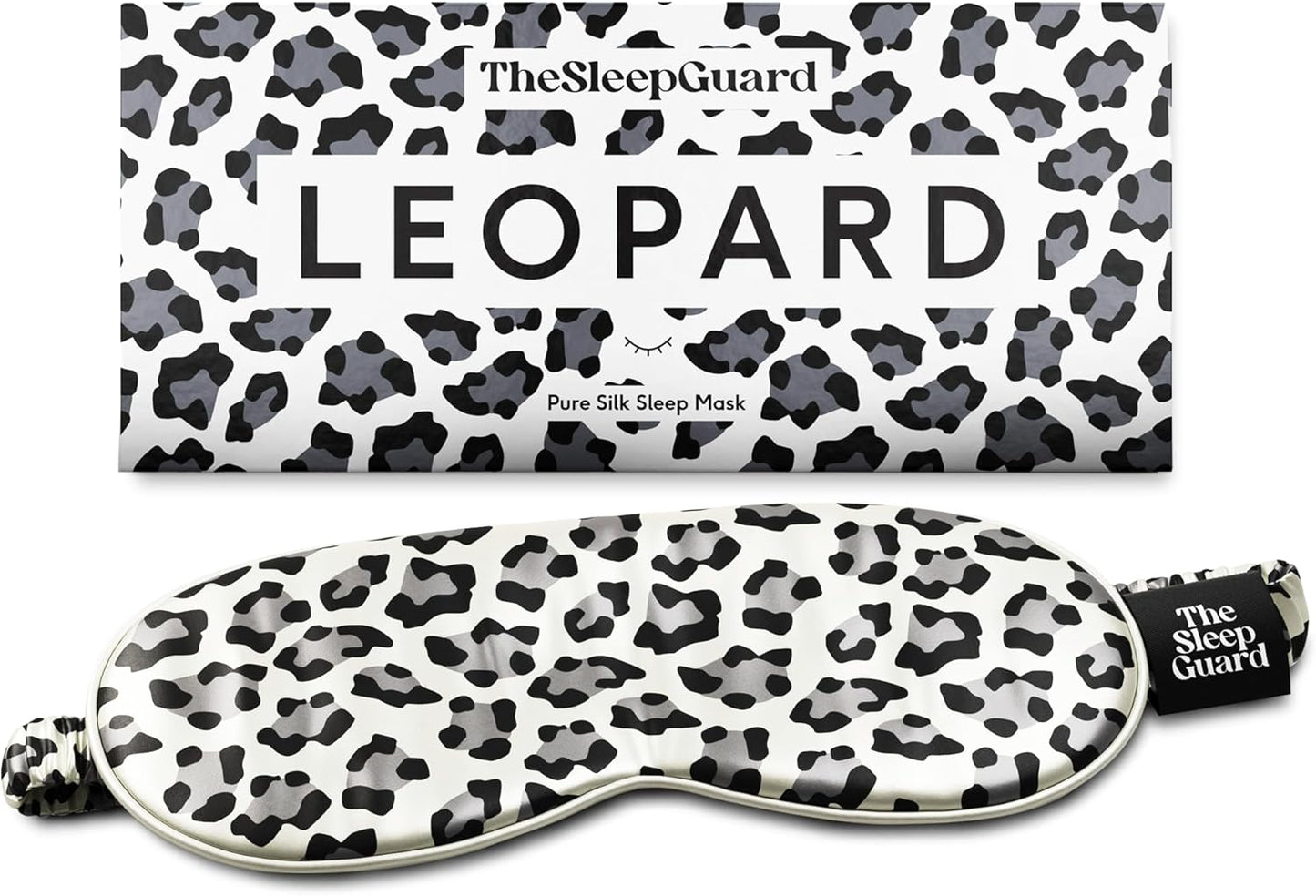 TheSleepGuard Pure Silk Sleep Mask [100% 6A Mulberry Silk, 22 Momme] Light Blocking Travel Essentials. Eye Masks for Sleeping. Black Oeko-Tex Blindfold. Eye Covers for Men & Women