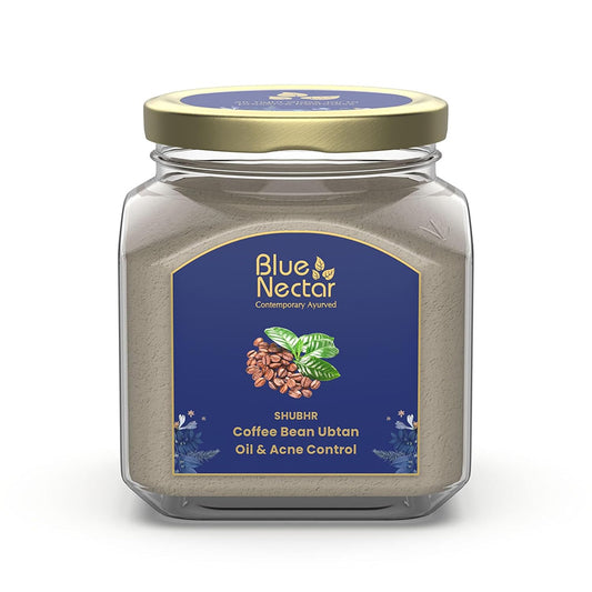 Blue Nectar Coffee Bean Natural Cleanser, 3-in-1 Cleanser, Face Scrub & Face Pack for Skin Repairing & De tan Removal, 100% Natural with Multani Mitti Powder (3.52 Oz11 Herbs)