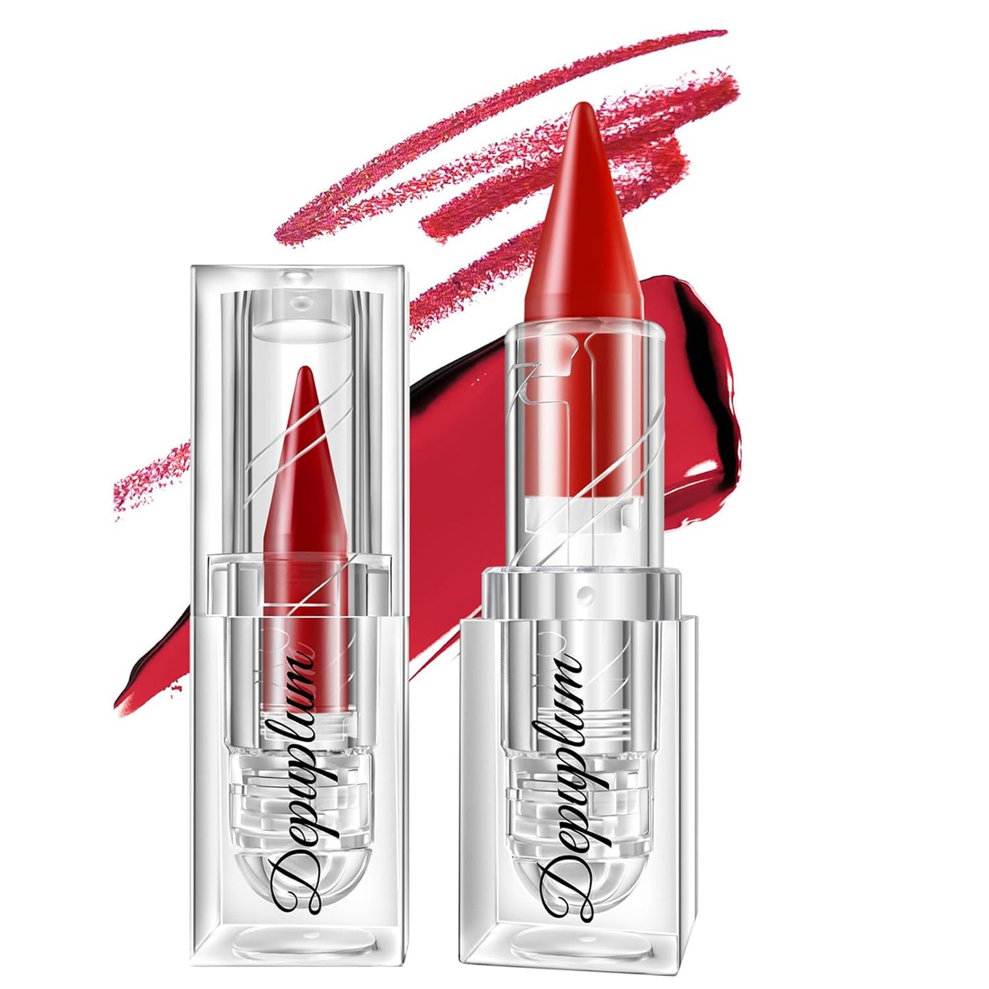 Dark Red Lipstick Gradient Matte Lipsticks Lip Liner Combo Set for Women Waterproof Long Lasting Lip Stick Pencil Cream Lip Liner and Lipstick Combo Makeup, E3