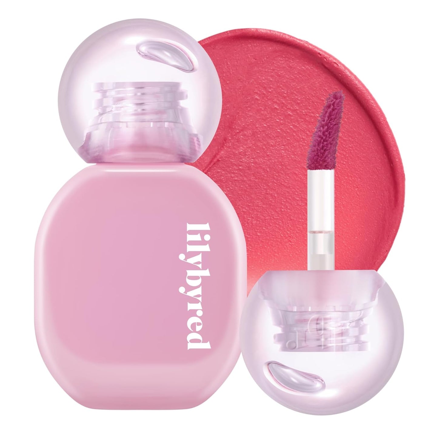 lilybyred Balming Dewy Tint | Korean Semi-Glow Lip Stain, Velvet to Soft Glow Texture, Sheer Buildable Color, Moisturizing & Lightweight, Natural Flush Look, Non-Sticky, 0.21 oz. (02 Tender Lychee)