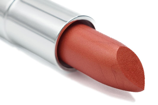 Orange Sunset Shimmering Red Orange Metallic Frosted Lipstick Color Moisturizing Paraben Free, No Animal Testing & Cruelty Free Lip Makeup Color