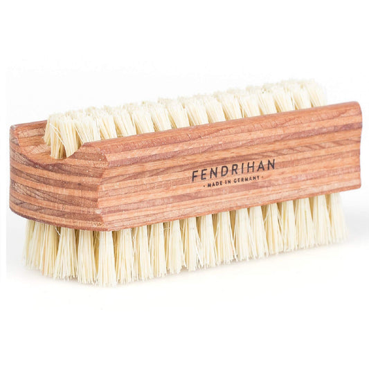 Fendrihan Dual Sided Wood Nail Brush with Sisal Bristles 3.7" (Made in Germany)