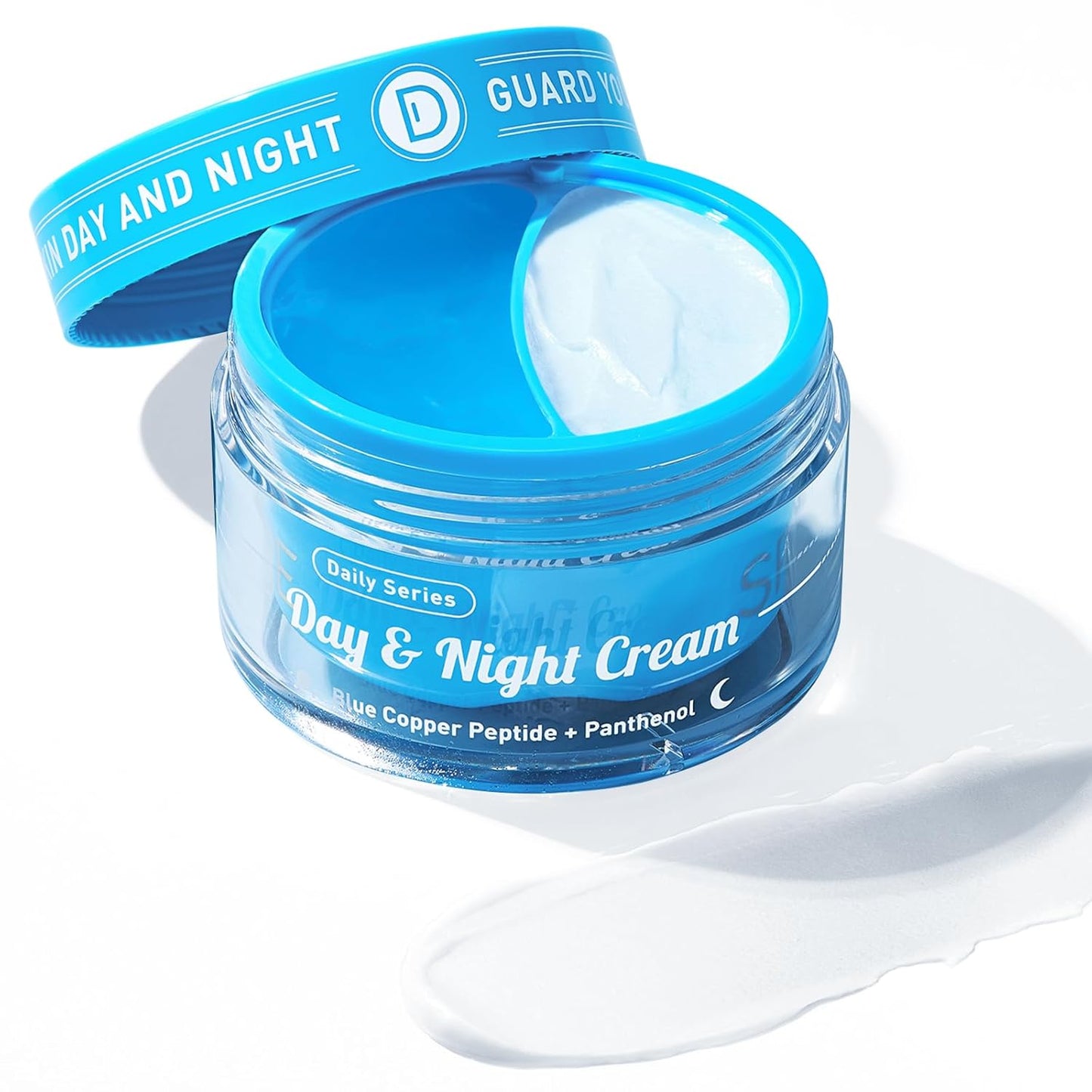 Day/Night Cream Set, Oil-Control Hydro Boost Day Gel with Blue Copper Peptide, Plumping Firming Renewal Night Cream with Panthenol, 2 in 1 Anti-aging Duo for All Skin, 2 * 1.7 Oz