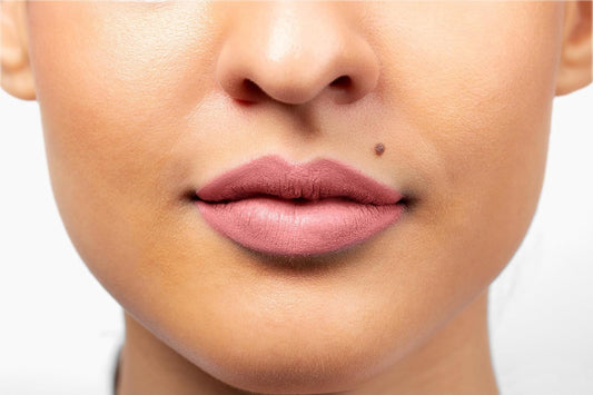 Aromi Pink Nude Matte Liquid Lipstick, Blush Beige Lip Color, Long-lasting Lipstick, Vegan, Cruelty-free, All Day Wear, Handmade (Toasted Almond)