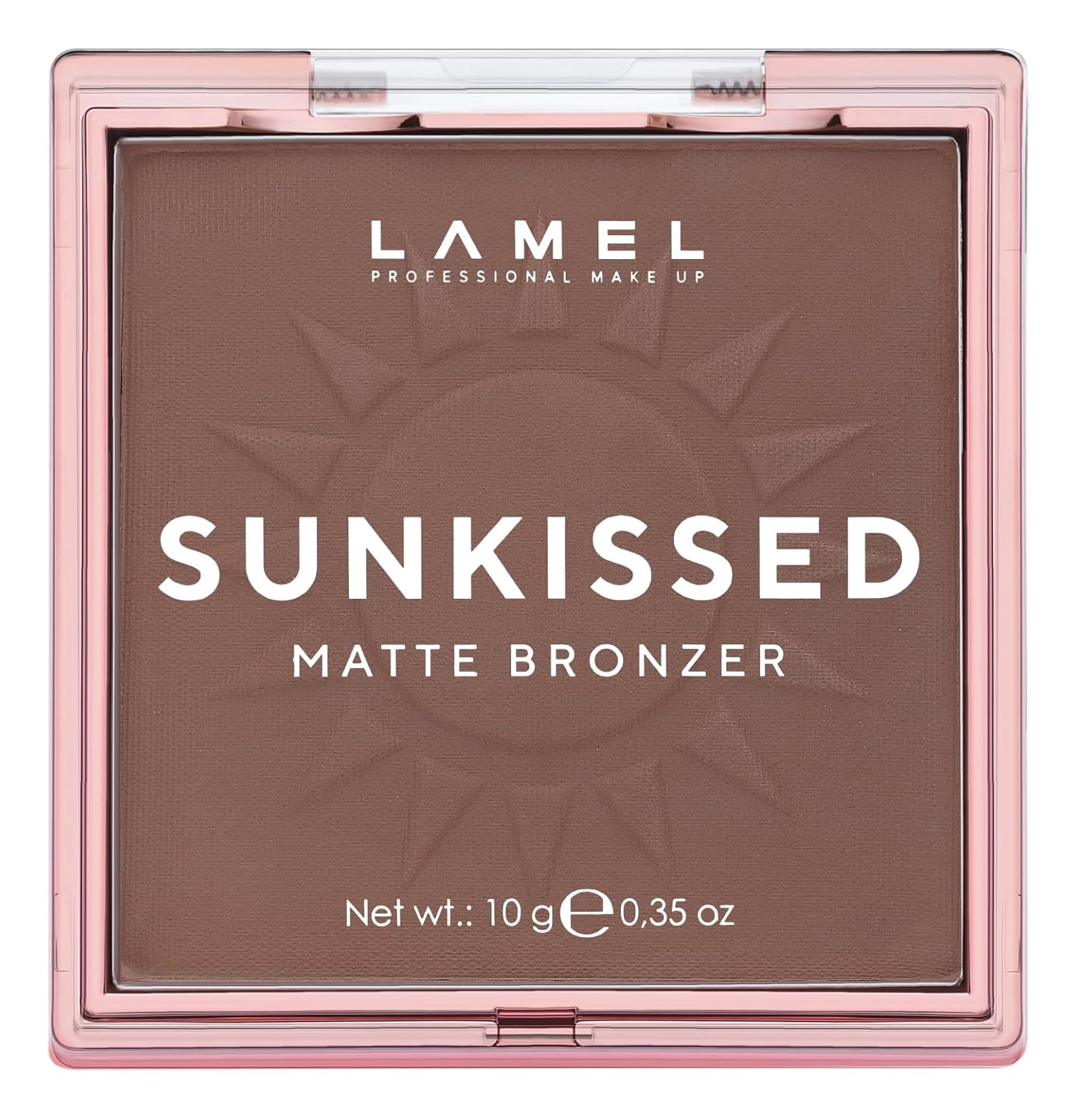 LAMEL Sunkissed Matte Bronzer Face Powder - Non-Shimmer, Long Lasting, Non-Greasy Bronzing Organic Makeup Formula - Matte Finish - Natural Tan Skin - N. 402-0.35oz.