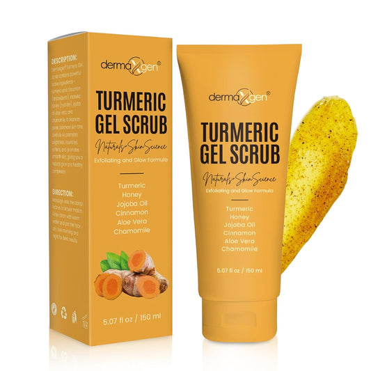 Turmeric Gel Scrub – Exfoliate, Brighten, and Refresh Your Skin with Turmeric. Achieve a Smooth, Radiant Complexion by Removing Dead Skin Cells and Impurities for a Natural Glow