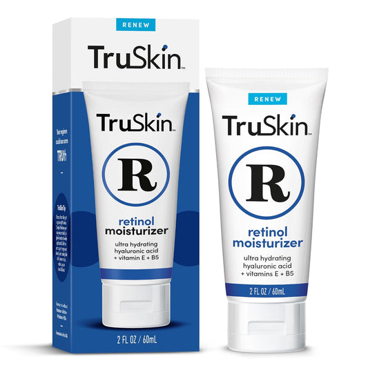 TruSkin Retinol Face Moisturizer – Powerful Anti-Aging Moisturizer for Women with Hyaluronic Acid & Vitamin E – Retinol Cream for Face for Youthful-Looking Appearance, 2 fl oz