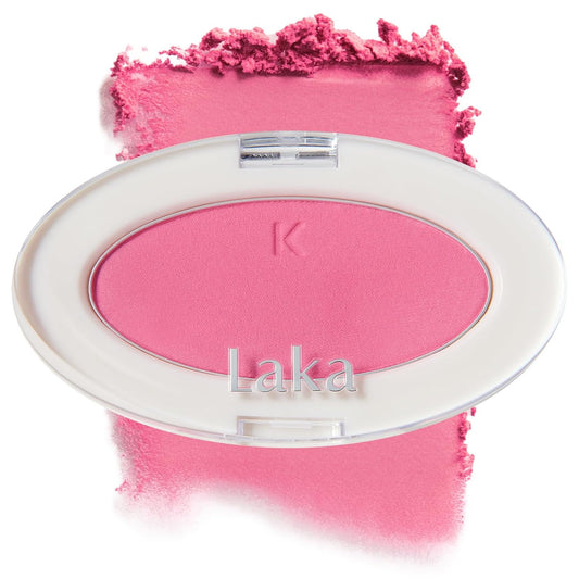 Laka Love Silk Blush, Radiant Powder Blush, Silky, Buildable Color with a Natural Glow, Long Lasting, Moisturizing Formula for a Fresh, Flushed Look, K-Beauty (#703 Icon)