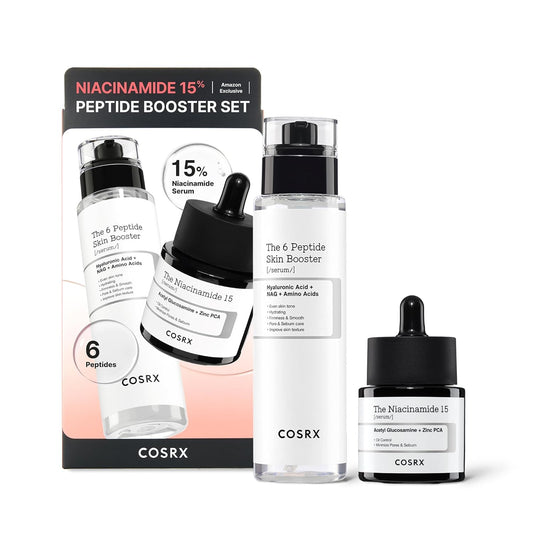 COSRX Niacinamide 15% Peptide Booster Set - ND Exclusive - Korean Skin Care Set, Gift Sets, Niacinamide Serum, Face Serum