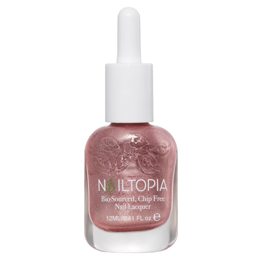 Nailtopia Bio-Sourced Chip Free Nail Lacquer Flawless Finish - Long-Wearing - Full Coverage - Infused With Nail Strengthening Superfoods - Protects Nails - Nails And Tiaras - 0.41 Oz