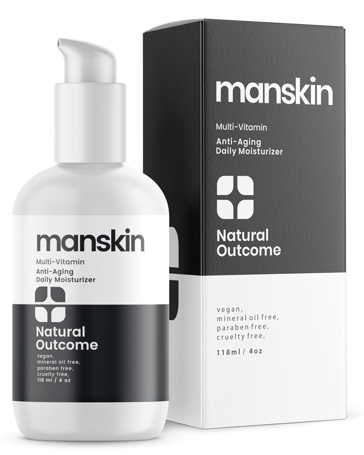 Natural outcome Man Skin Moisturizer | Men's Face Cream Moisturizer | Anti Aging Daily face kit, Cleanser, Toner and Moisturizer (4 Oz)