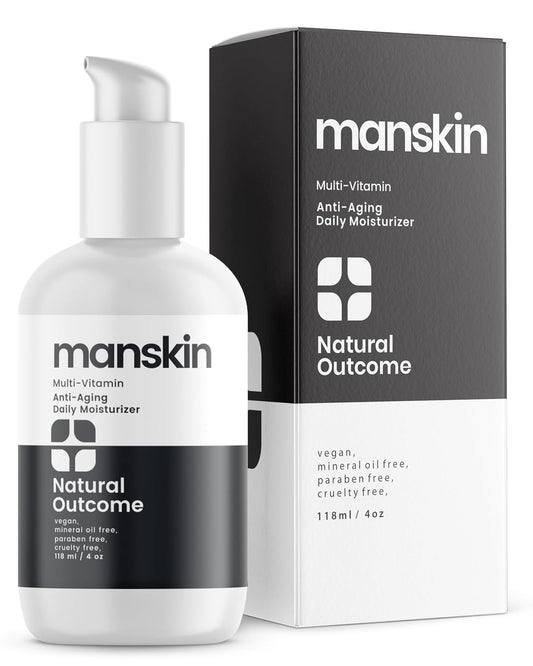 Natural outcome Man Skin Moisturizer | Men's Face Cream Moisturizer | Anti Aging Daily face kit, Cleanser, Toner and Moisturizer (4 Oz)