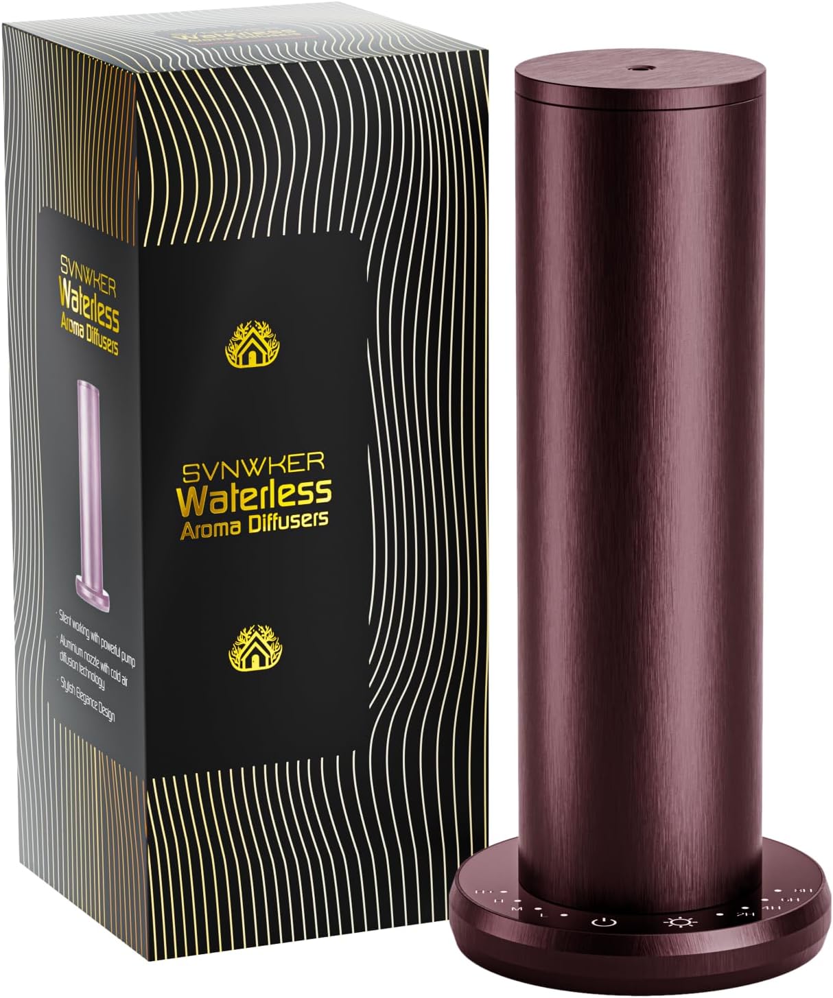 Waterless Essential Oil Diffuser,Oil Diffuser,Aromatherapy Diffusers,Scent Diffusers for Home,Large Room, Hotel Scent Diffuser, 1000sq.ft, Aroma Diffusers (Dark Purple)