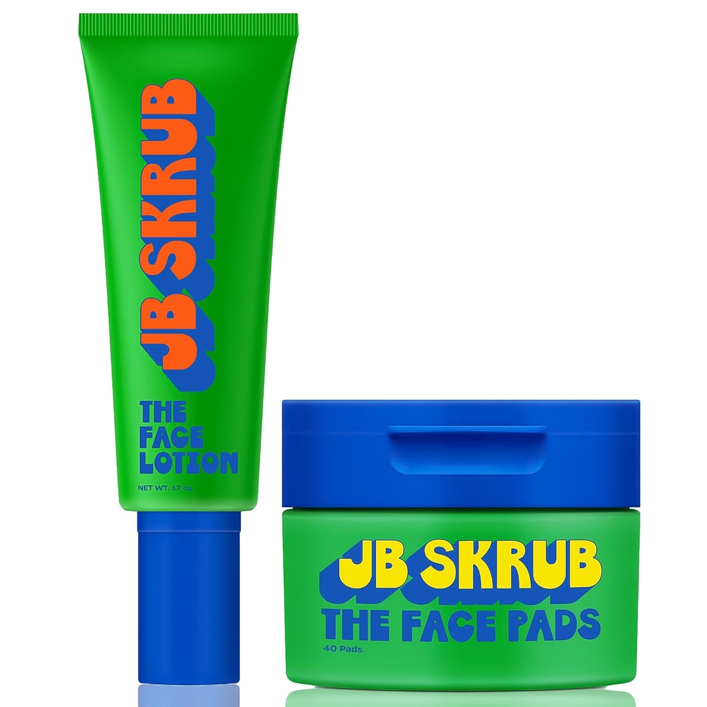 JB SKRUB The Face Lotion and Face Pads -Teen Boys, Tween and Kids Moisturizer for Cool Confidence, Grease-Free Freshness & Hydration with Blue Light Defense