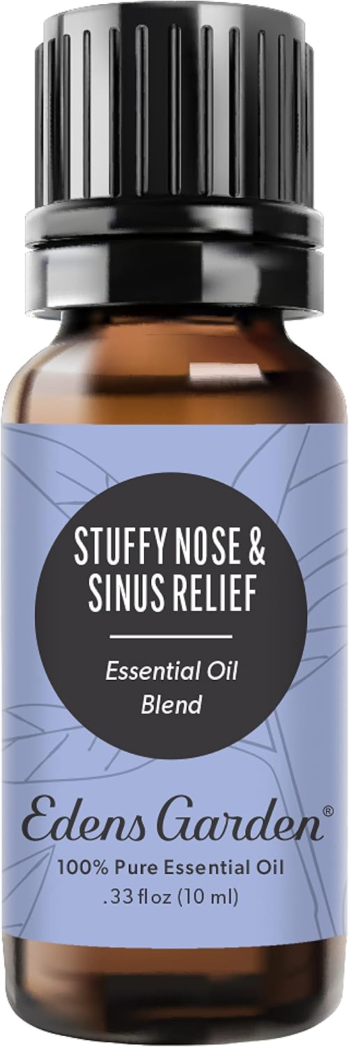 Edens Garden Stuffy Nose & Sinus Relief Essential Oil Blend- 100% Pure Premium Grade, Undiluted, Natural, Therapeutic, Aromatherapy, The Best for Diffusing, Skin, Face, Humidifiers 10 ml (.33 fl oz)