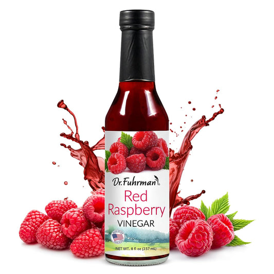 Dr. Fuhrman's Vinegar Dressing | All-Natural Dressing Made With Clean Ingredients | No Artificial Flavors or Added Sugar Healthy Low Calorie Vinegar | USA Made & Doctor Formulated | Raspberry